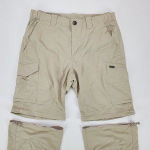 Mens Columbia Omni Shade Convertible Pants 32x30